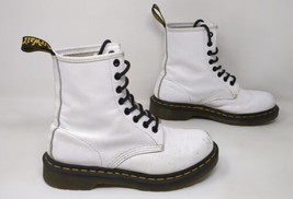 Doc Martens 1460 Optical White Combat Boots Women’s US Size 6 - £38.00 GBP