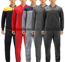 Men&#39;s Sports Gym Fitness Work Out Running Jogging 2 Piece Tracksuit Set - $52.49