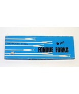 Vintage Fondue Forks - Set of 6 Stainless Steel IOB - Japan - £11.79 GBP