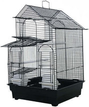 Luxury Black Bird Cage with Easy Access Doors &amp; Removable Tray - £65.23 GBP