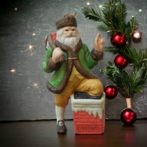 Tom Tierney Santa Claus Ornament Chimney Christmas Ceramic In The Night Before - £13.14 GBP