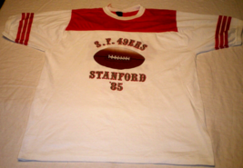 San Francisco 49ers Faithful 1985 Stanford Super Bowl Xix 19 Vtg Usa Xl T-SHIRT - £40.05 GBP