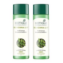 Biotique Bio Heena Leaf Fresh Texture Shampoo and Conditioner, 190ml (pack of 2) - £29.84 GBP