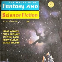 Fantasy And Science Fiction Sept 1968 Isaac Asimov Editor PB Book Mag DWQ2 - £23.53 GBP