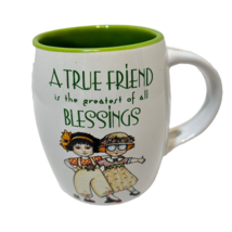 Vintage Mary Engelbreit Novelty A True Friend Coffee Tea Cup Mug TC354 - £13.90 GBP