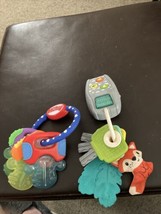 Infantino Go Gaga Light &amp; Music Busy Key Set Toy 5 Songs &amp; Car Sounds &amp; Nubby - £6.46 GBP