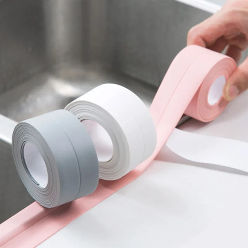 House Home PVC Adhesive Sealant Tape For Kitchen Bathroom Shower Bathtub Corner  - £19.59 GBP