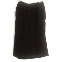 Evan Picone 6 black skirt lined wool blend vintage - £12.58 GBP