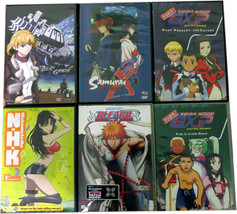 6 x Anime DVD&#39;s Samurai X, Bleach, Blue Gender, NHK, Bundle - £12.92 GBP