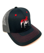 UNIVERSITY OF GEORGIA BULLDOGS LOGO UGA BLACK GREY MESH TRUCKER SNAPBACK... - €15,34 EUR