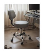 Be Well Medical Spa Adjustable Ergonomic Drafting Stool with Back Cushio... - $2,986.27 MXN