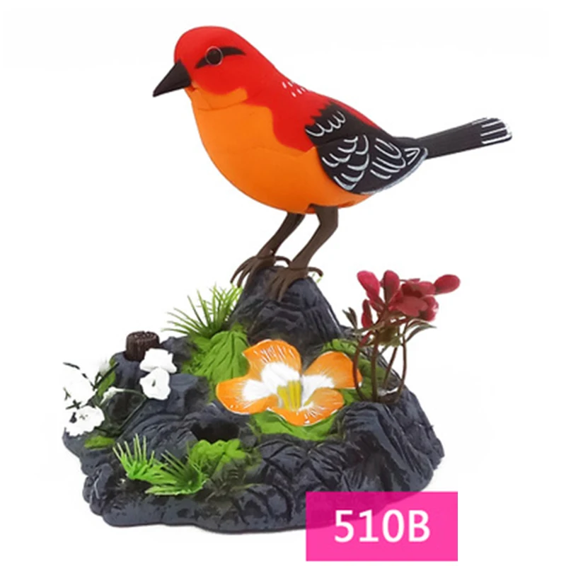 Pet Bird Toy Talking Bird Family Pet Bird Pet Bird Cage Electric Voice Control - £17.17 GBP+