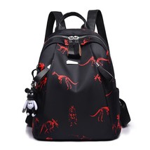 Feather Print Backpack Female OxCloth Waterproof Travel Casual Schoolbag  Brand  - £37.58 GBP