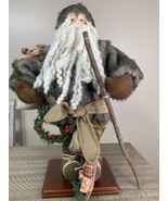 20” Forest Santa Wooden Base Matthews Pottery - $49.95