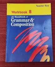 A Beka Book HANDBOOK Grammar &amp; Composition TEACHER KEY Workbook B 43133006 - $6.83