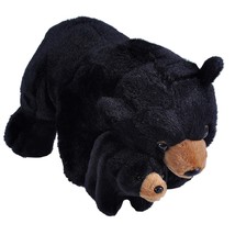 WILD REPUBLIC Mom &amp; Baby Black Bear Plush, Stuffed Animal, Plush Toy, Gifts for  - £47.10 GBP