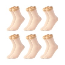 6 Pairs/Lot Women/Men Winter Warm Thicken Thermal Socks Wool Velvet Nylon Snow B - £27.03 GBP