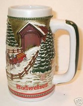 Budweiser Stein - CERAMARTE Of Brazil - Covered Bridge - £36.10 GBP