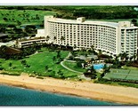 Aerial View Maui Surf Hotel Ksanapali Beach Maui Hawaii UNP Chrome Postc... - $2.92