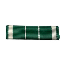 US Army Commendation Ribbon Pin Green White Stripes LIGI - $7.96