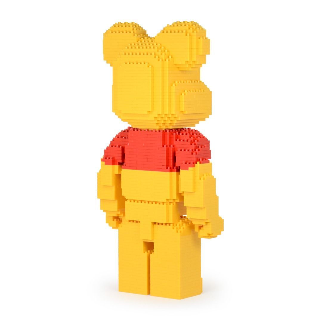 Winnie the Pooh Bearbrick Sculpture (JEKCA Lego Brick) DIY Kit Item image 5