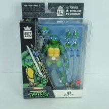 BST AXN TMNT Teenage Mutant Ninja Turtles Arcade Leonardo Figure Bubble Cracked - £19.77 GBP