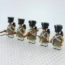 5pcs Russian Line Infantry Bayonet Riflemen Napoleonic Wars Minifigures - £11.98 GBP