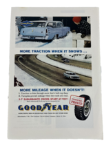 1960 Plymouth Station Wagon Snow on Turnpike New Goodyear White Walls pr... - $9.79