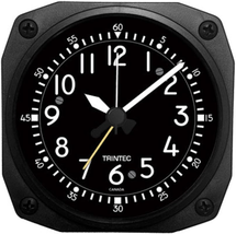 Trintec Aviation Classic Desk Top Travel 3 1/2&quot; Alarm Clock Aircraft Cockpit Sty - £34.93 GBP