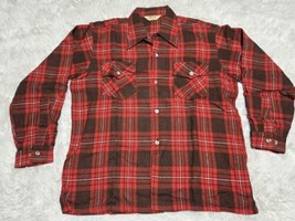 Vintage Bond Fifth Avenue Flannel L Shirt Button Down Plaid Excellent Un... - $55.47