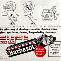 Barbasol Shaving Cream 1952 Advertisement Hair Beard Hygiene DWEE7 - $34.99