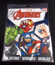 Savvi Marvel Avengers 25 temporary tattoos pack Made USA - $4.95