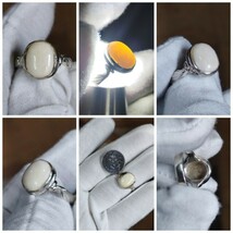 Authentic Elepphant Ivory Ring with Silver Jug Handle Design - $122.00