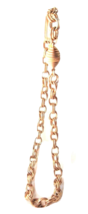Vintage necklace Double Cable Chain Snap Clasp SAC retro Mod JEWELRY - £10.25 GBP