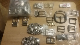 30+ Belt Buckle Lot Leathercraft DIY Mixed,Reversible,Roller,ISAAC MIZRA... - €33,77 EUR