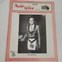 Vintage Maskat Wildcat Masonic Shriners Magazine April 1986 Wichita Fall... - £12.68 GBP