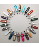 24 PACK ASSORTED 1 1/2&quot; WIRE WRAPPED RK032 NECKLACE PENDANTS  jewelry cr... - $45.45 CAD