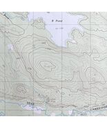 Map B Pond Upton Maine USGS 1984 Topographic Geological 1:24000 27x22&quot; T... - €38,60 EUR