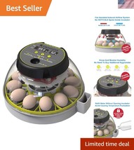 Effortless 12-Egg Incubator: Humidity Monitoring &amp; Auto-Stop Egg Turner ... - $1,656.12 MXN