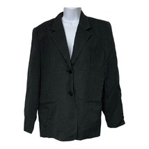 Talbots Women&#39;s 2-Button Black Suit Blazer Size 14 - £39.04 GBP