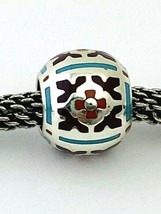 Brighton Tiki Bead, J91922, Silver Finish, Enamel New - $285.31 MXN