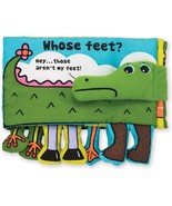 Melissa &amp; Doug Whose Feet? Squeaking, Crinkling, Foot-Filled Cloth Activ... - £12.37 GBP