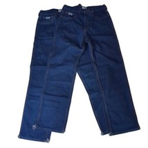 Lot of 2 Tyndale FR Blue Denim Cat 2 Flame Resistant Work Jeans Mens Tag 32 x 33 - $37.57