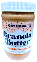 Oat Haus Granola Butter Oat-Based Spread Cookie Dough 27 Ounce Jar EXP 0... - $20.72