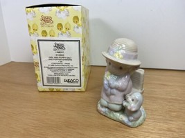 Precious Moments Figurine Girl and Puppy Salt and Pepper Shakers - £9.35 GBP