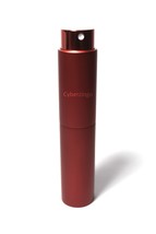 10 ML 4 Inch Perfume Spray Fragrance Bottle Rotating Head Red Aluminum Shell - £7.96 GBP