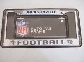  New Nfl Jacksonville Jaguars Auto Tag Chrome License Plate Frame - Rico - $13.49