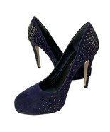 BCBGeneration Prism Pumps Navy Suede Studded Bling Platform 4.75&quot; Heels ... - $35.62 CAD