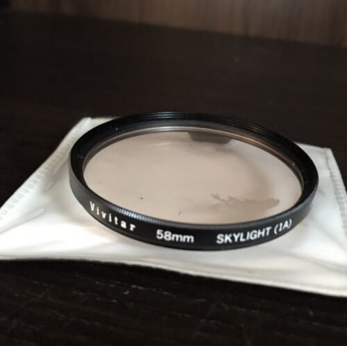 Vivitar 58mm Skylight [1A] Camera Filter With Soft Plastic Case - $6.35