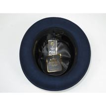 Mens Bruno Capelo Dress Hat Australian Wool Crushable Pork Pie Jazz PP102 Navy image 6